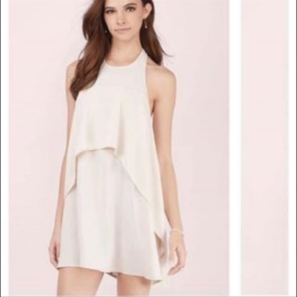 Tobi Alexa Cream Halter Dress, Size Small